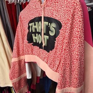 Paris Hilton Pink Animal Print Hoodie